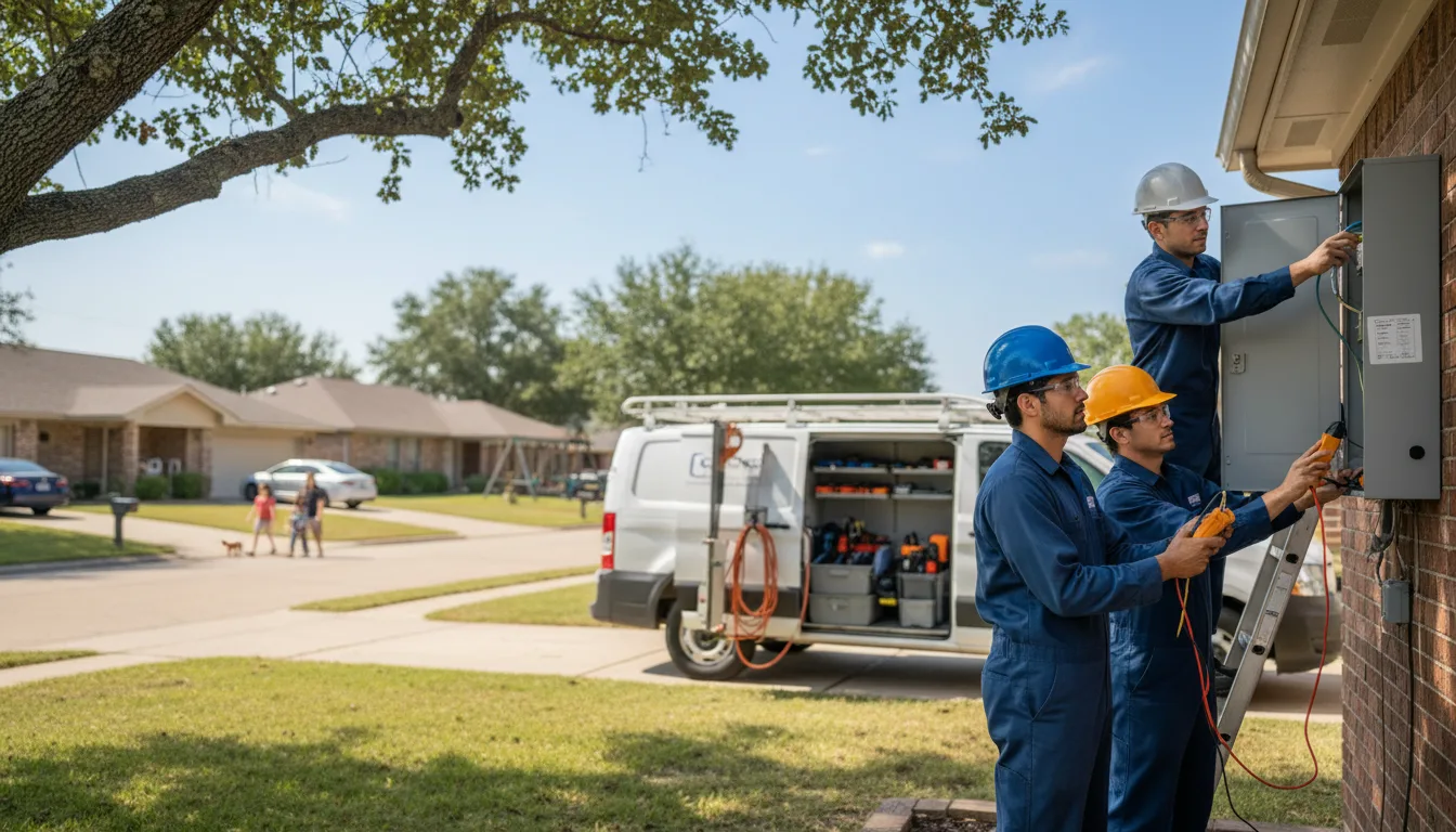 Certified electrician providing emergency electrical services in Henning, IL